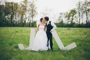 Letras gigantes para boda